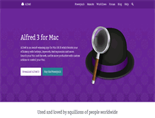 Tablet Screenshot of alfredapp.com